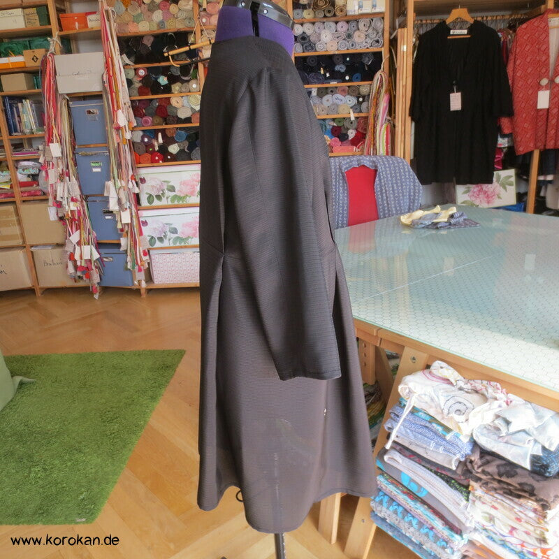 japanische schwarze Sommer Rho Seide - Über Blusenjacke