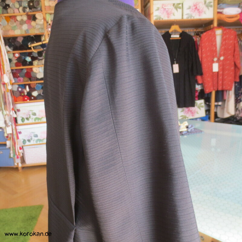 japanische schwarze Sommer Rho Seide - Über Blusenjacke