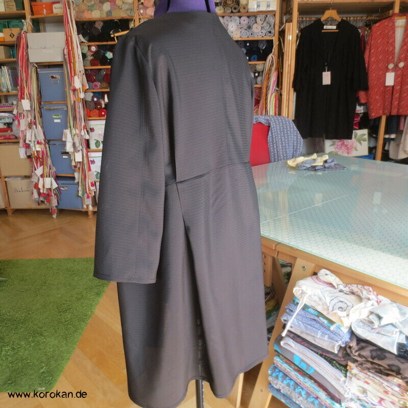 japanische schwarze Sommer Rho Seide - Über Blusenjacke