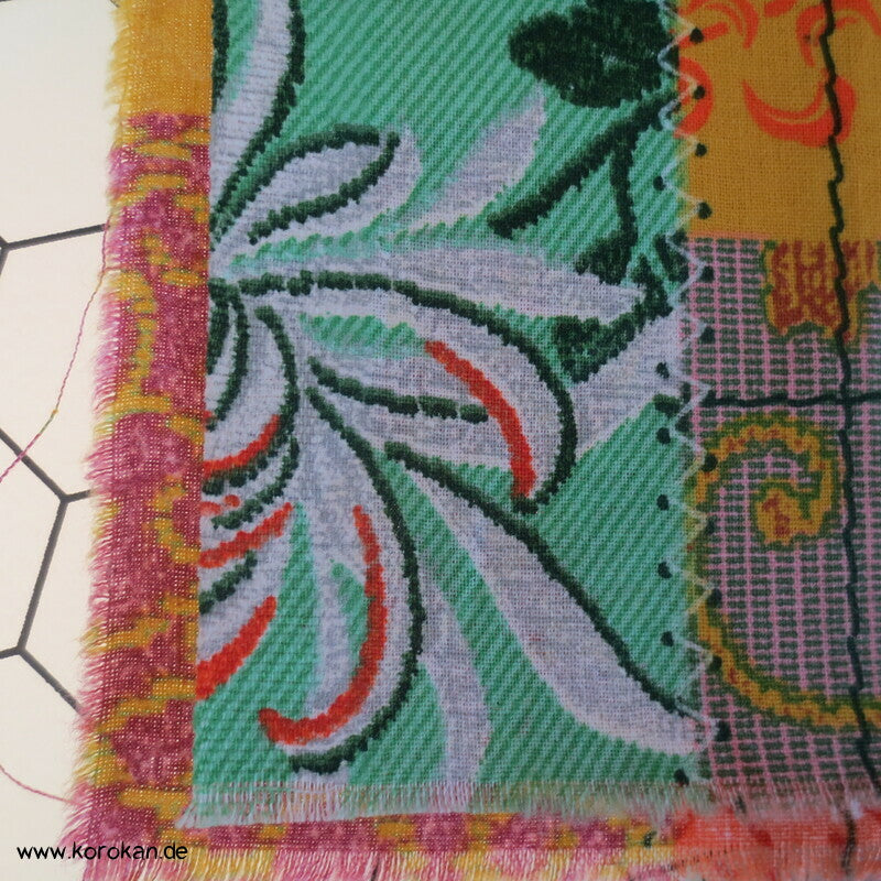Chrysanthemenblüten Bassetti Baumwollstoff Kiku Patch