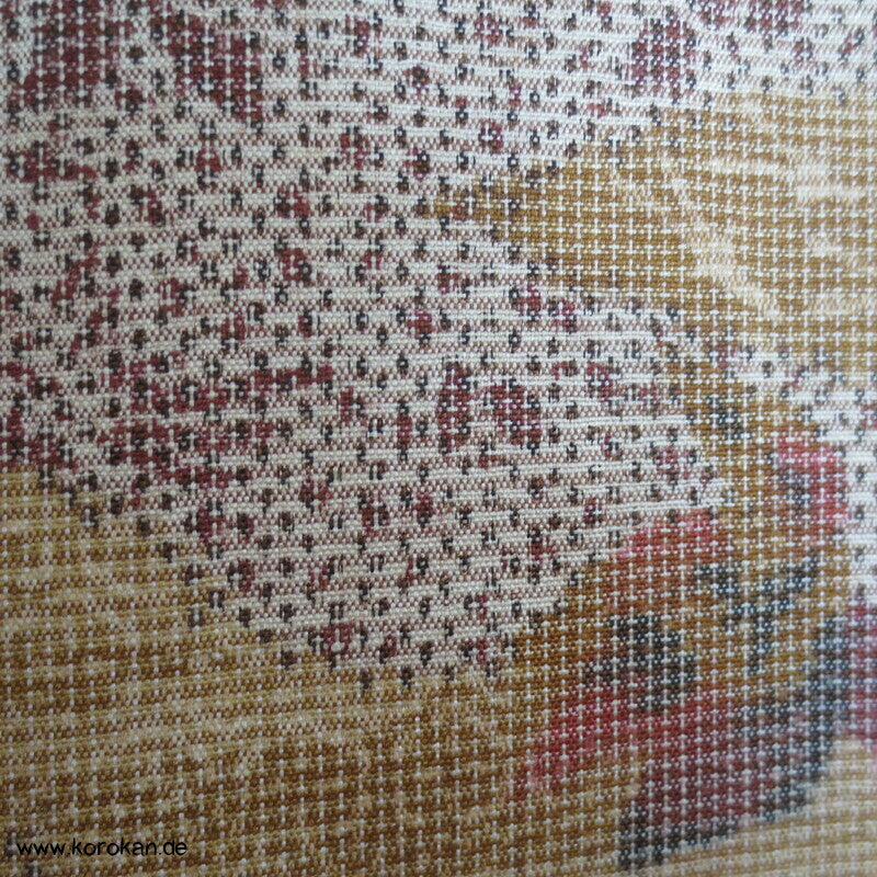 'Tsumugi Seiden Kasuri Blätter Kimono