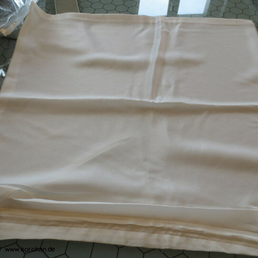 natur Kissenhülle Seiden Crepe de Chine, Reissverschluss