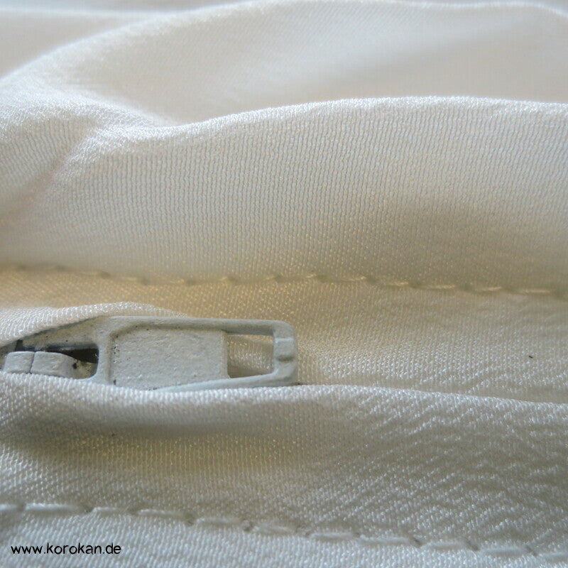 natur Kissenhülle Seiden Crepe de Chine, Reissverschluss