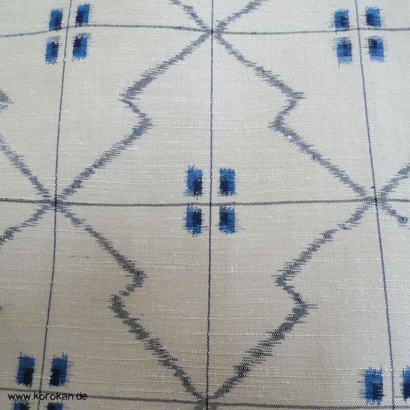 Matzukawabishi Zackenmuster Kasuri Tsumugi Kimono