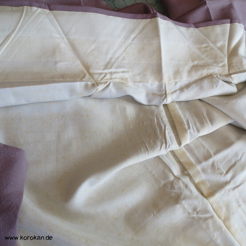 Seidencrepe mit Kiefernadelwirbeln Tsukesage Kimono