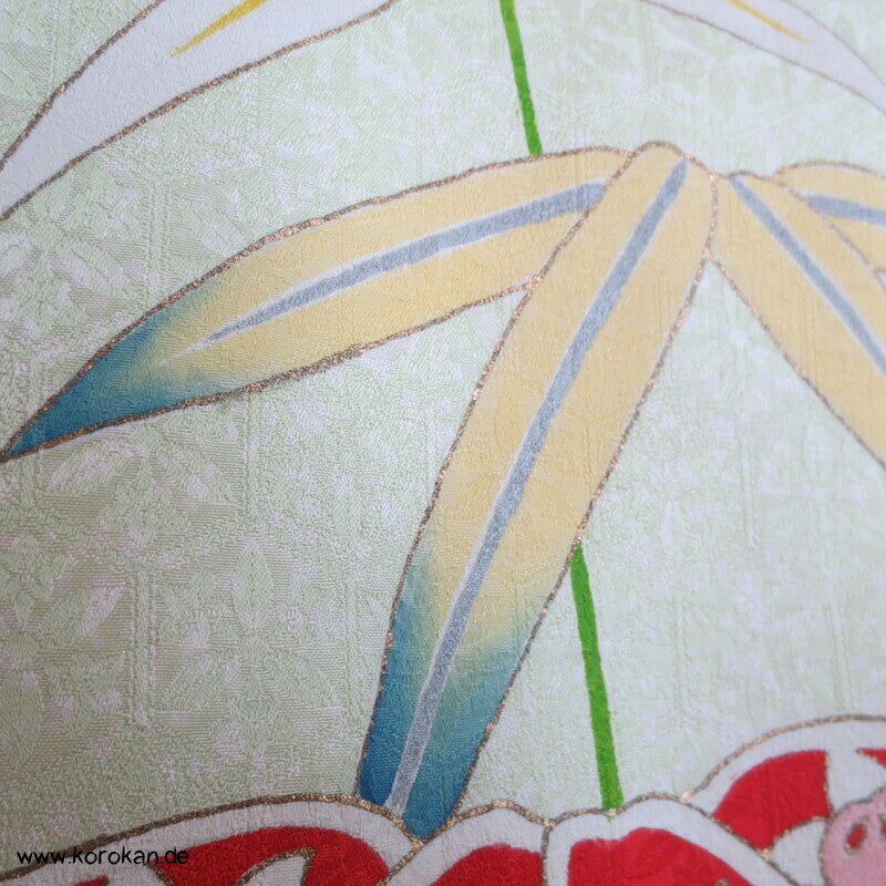 Künstler Furisode, unterschiedlichste Bambusblätter