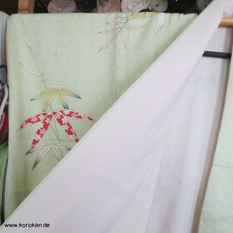 Künstler Furisode, unterschiedlichste Bambusblätter