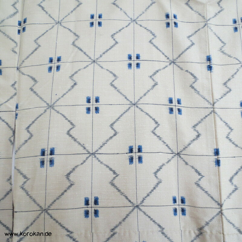 Matzukawabishi Zackenmuster Kasuri Tsumugi Kimono