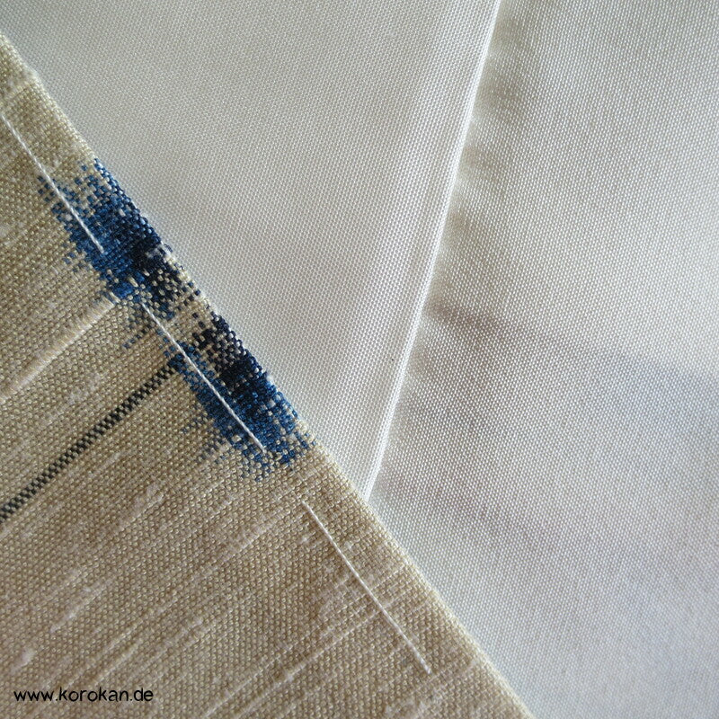 Matzukawabishi Zackenmuster Kasuri Tsumugi Kimono
