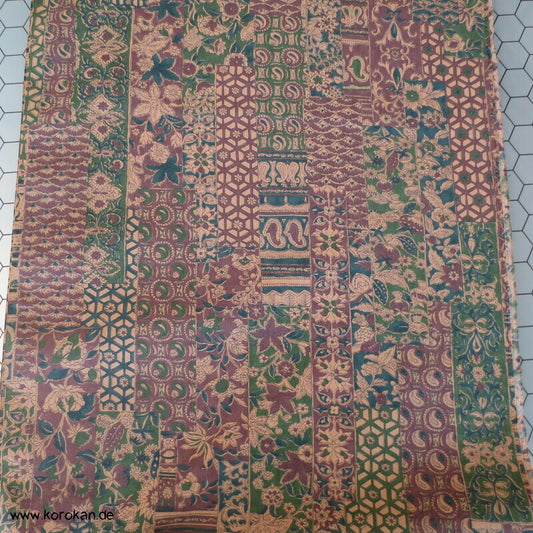 Patchwork Druck Honan Kimono Seide