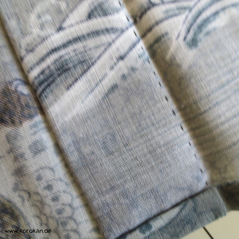 Männer Juban Unterkimono, Wollmuslin, Jagdfalken