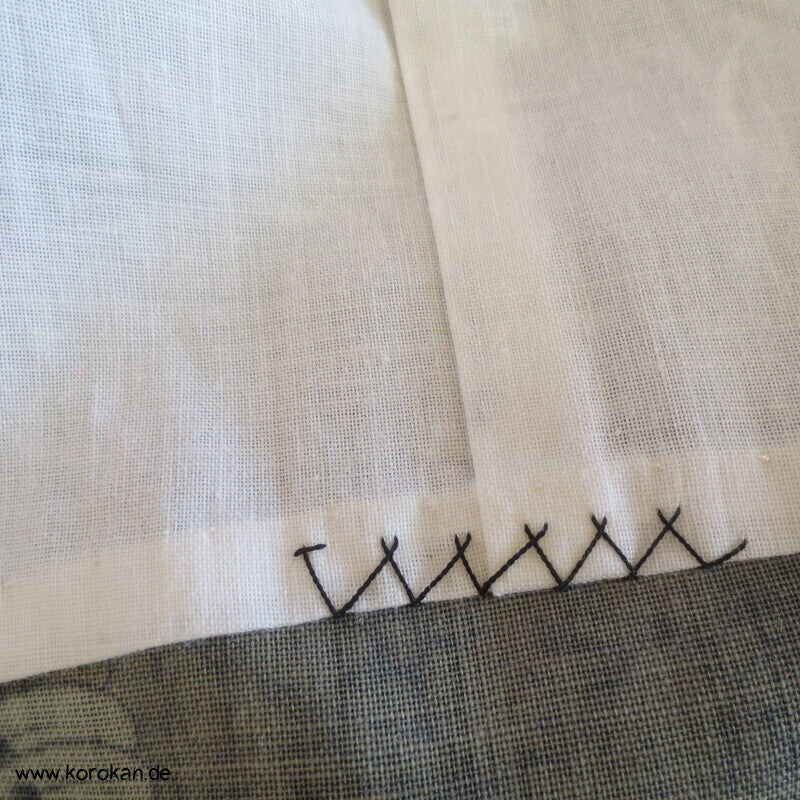 Männer Juban Unterkimono, Wollmuslin, Jagdfalken