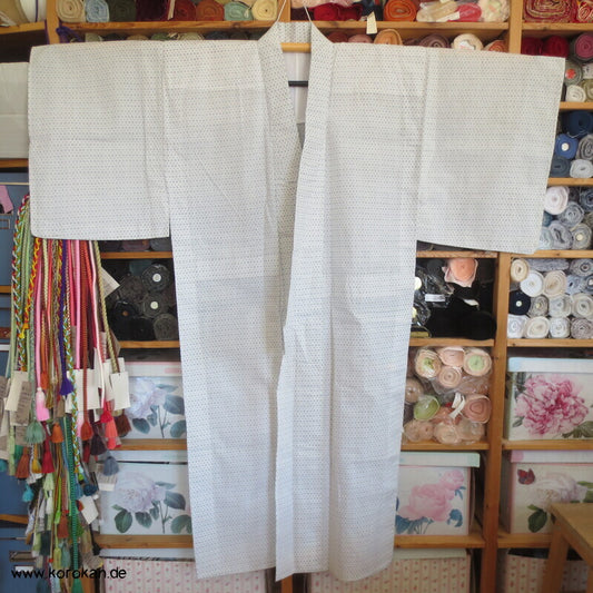 Kasuri Feinkaro Hitoe / Yukata - ungefütterter Männer Baumwoll Hanf Kimono