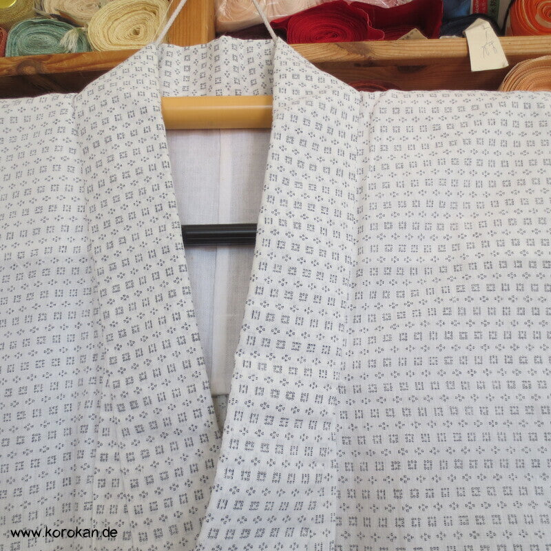 Kasuri Feinkaro Hitoe / Yukata - ungefütterter Männer Baumwoll Hanf Kimono