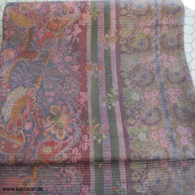 Bingata in gedeckten Farben Sommer Fukuro Obi
