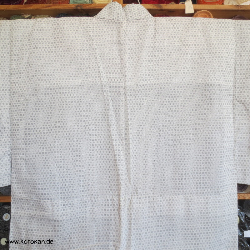 Kasuri Feinkaro Hitoe / Yukata - ungefütterter Männer Baumwoll Hanf Kimono