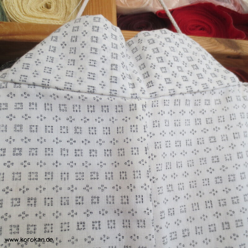 Kasuri Feinkaro Hitoe / Yukata - ungefütterter Männer Baumwoll Hanf Kimono