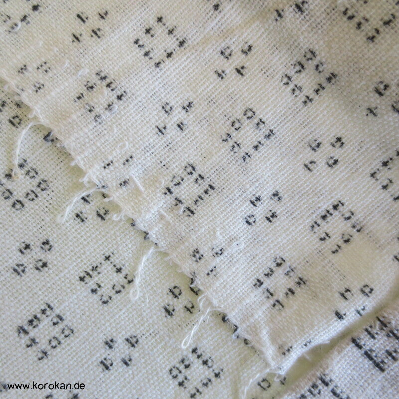 Kasuri Feinkaro Hitoe / Yukata - ungefütterter Männer Baumwoll Hanf Kimono