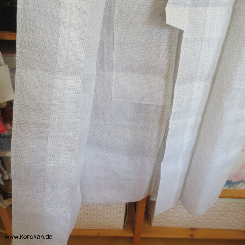 Kasuri Kikko Hitoe / Yukata - ungefütterter Männer Baumwoll Hanf Kimono