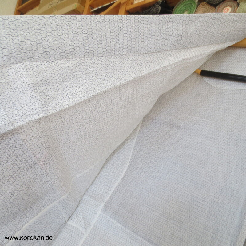 Kasuri Kikko Hitoe / Yukata - ungefütterter Männer Baumwoll Hanf Kimono