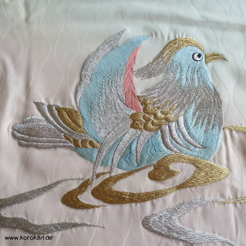 Mandarin Enten Stickerei Furisode