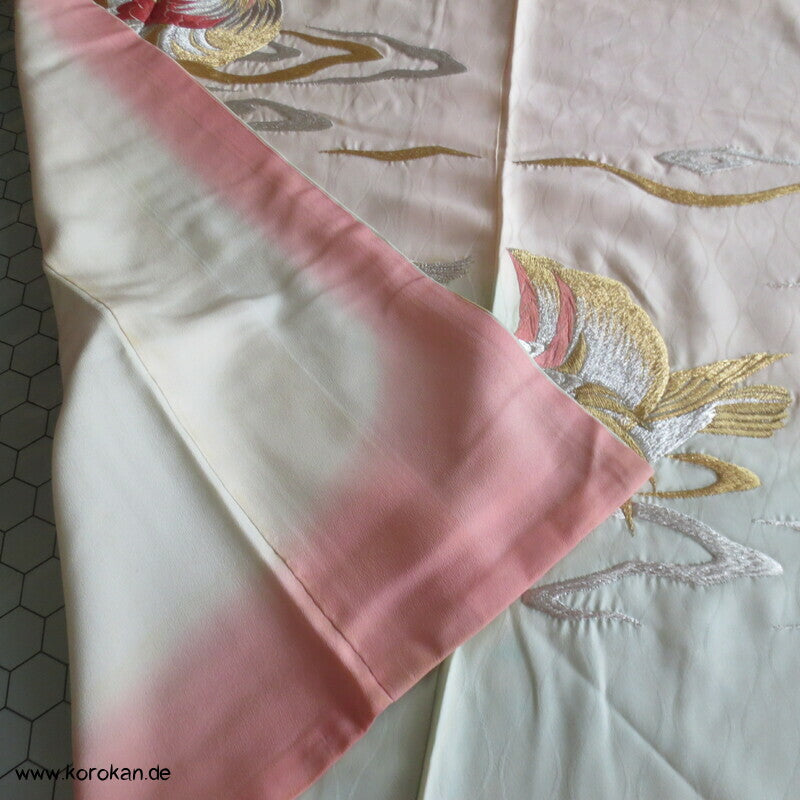 Mandarin Enten Stickerei Furisode