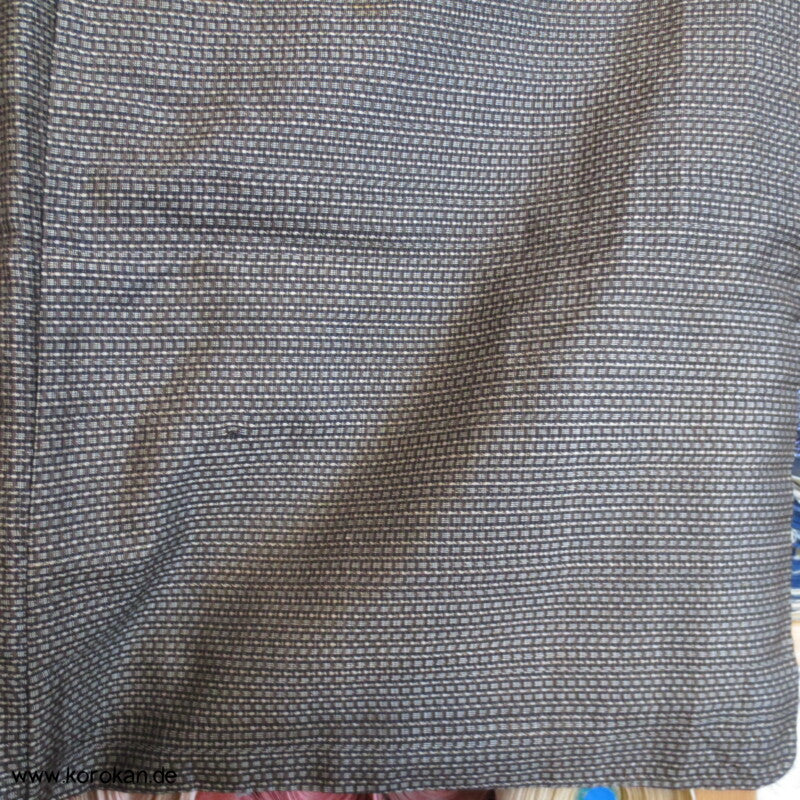 Fuji San, Boot Futter, Haori Jacke aus braunem Tsumugi