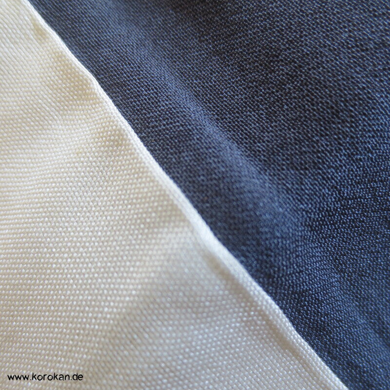 braun - blau karierter Seiden Männer Kimono, auf Seide gefüttert