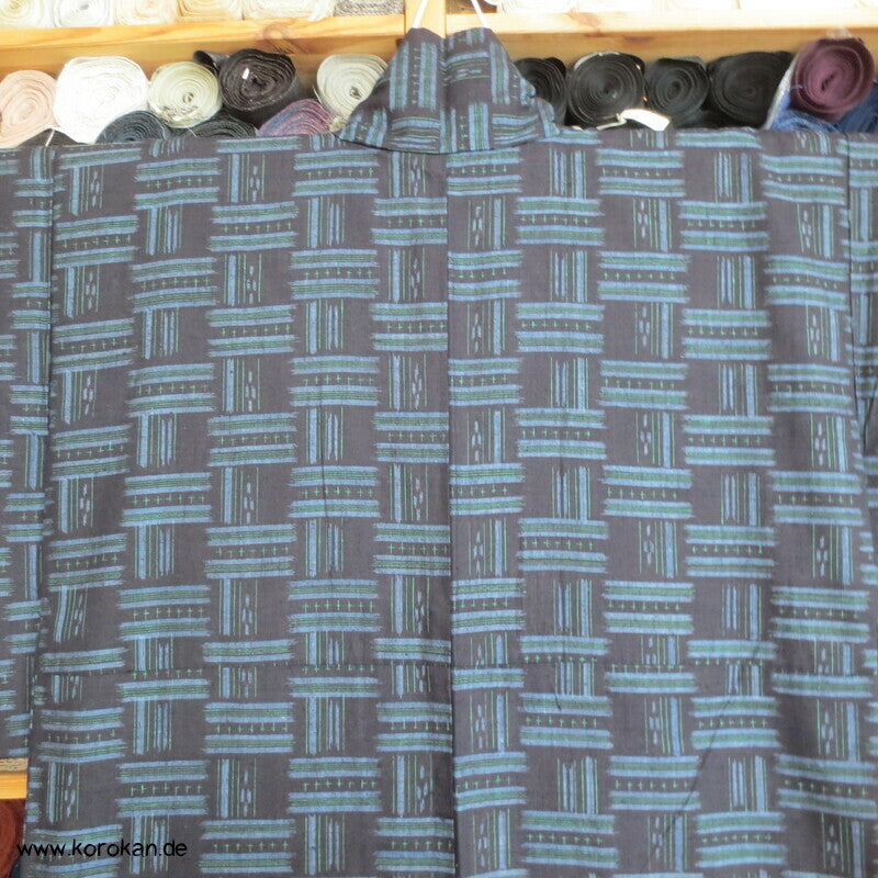 Webmuster Kasuri Tsumugi Kimono