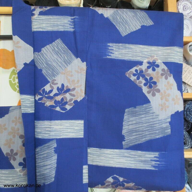 Haori Kimono Jacke Meisen kobaltblau