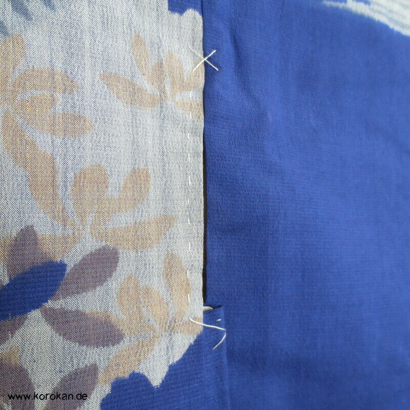 Haori Kimono Jacke Meisen kobaltblau