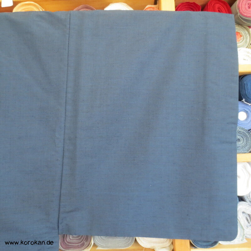 Wolle - Seide Tsumugi Haori Männer Kimono Jacke, ungefüttert