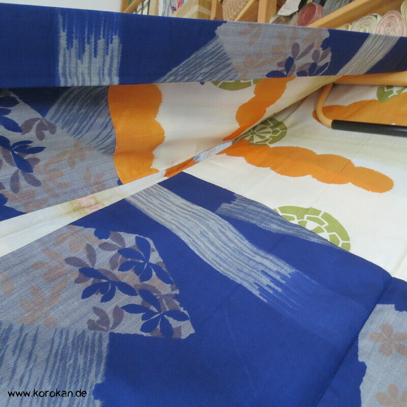Haori Kimono Jacke Meisen kobaltblau