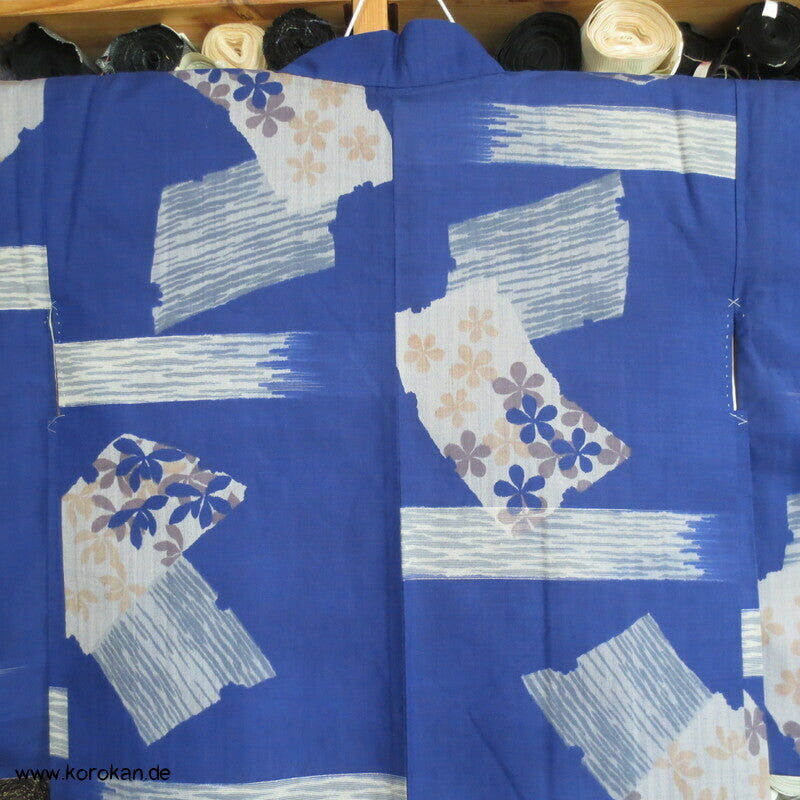 Haori Kimono Jacke Meisen kobaltblau