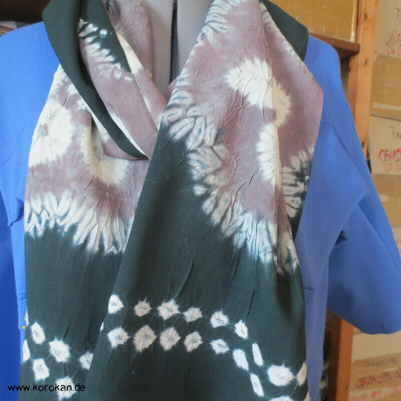 Shibori Baumwoll Kimono Schal, Kinder Sanyaku Obi