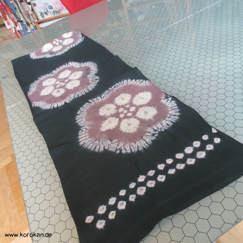 Shibori Baumwoll Kimono Schal, Kinder Sanyaku Obi