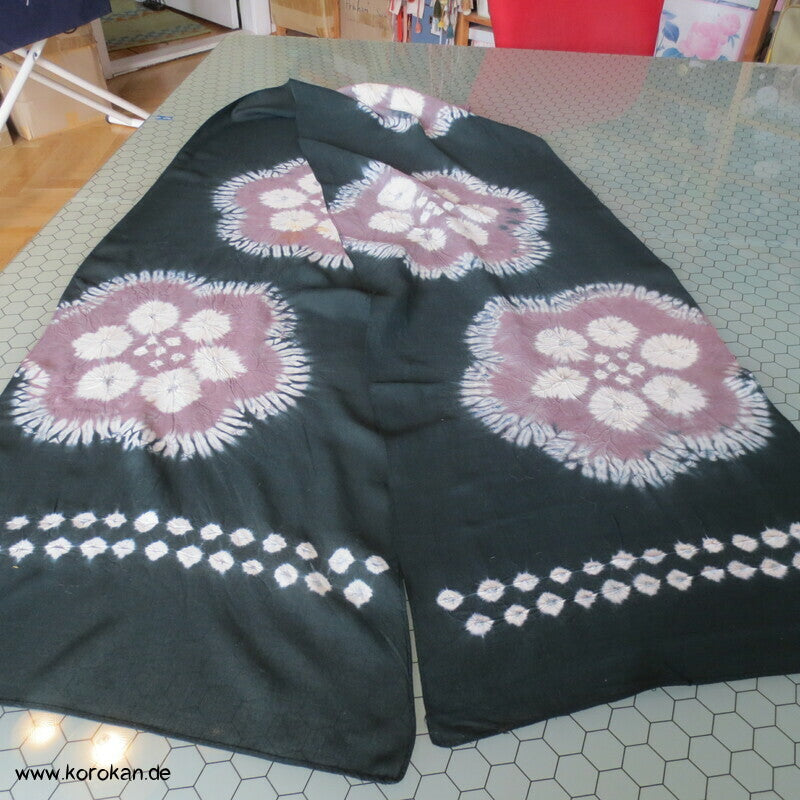 Shibori Baumwoll Kimono Schal, Kinder Sanyaku Obi
