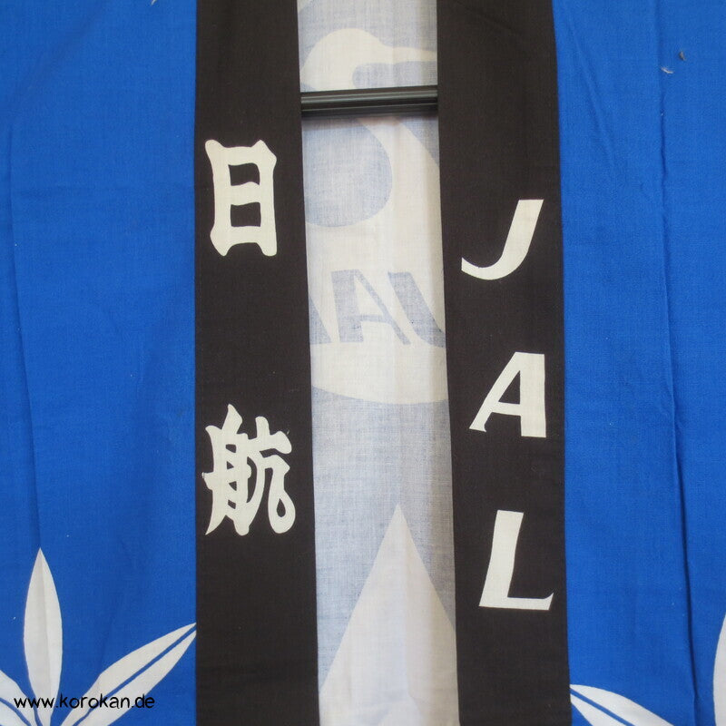 japanische Happi Arbeits Baumwoll Jacke, JAL Kranich Airline