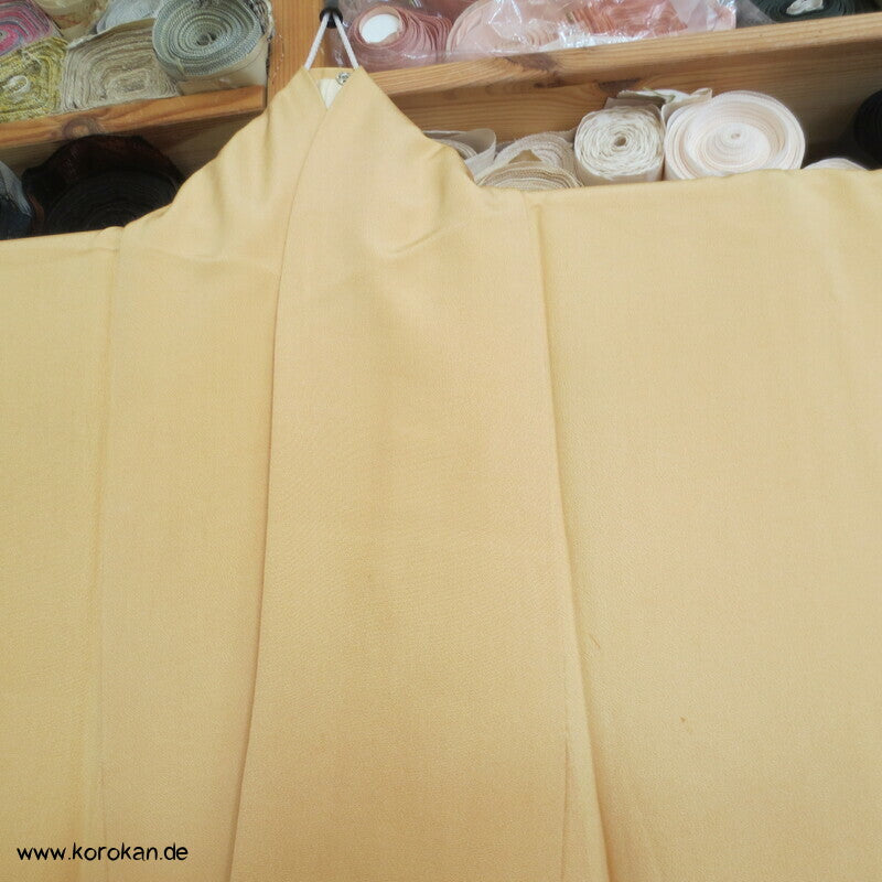 Japan Boote im Schilf Stickerei Irotomesode Seidencrepe Kimono