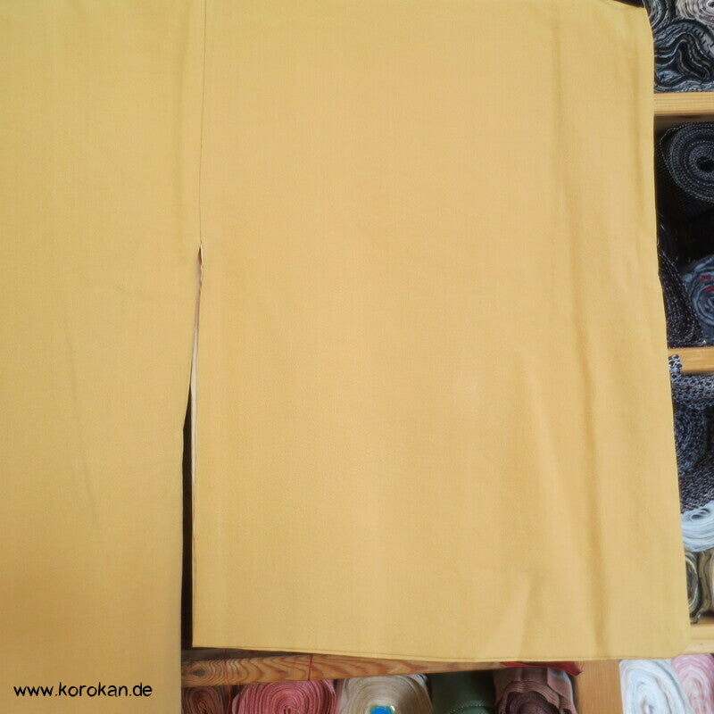 Japan Boote im Schilf Stickerei Irotomesode Seidencrepe Kimono