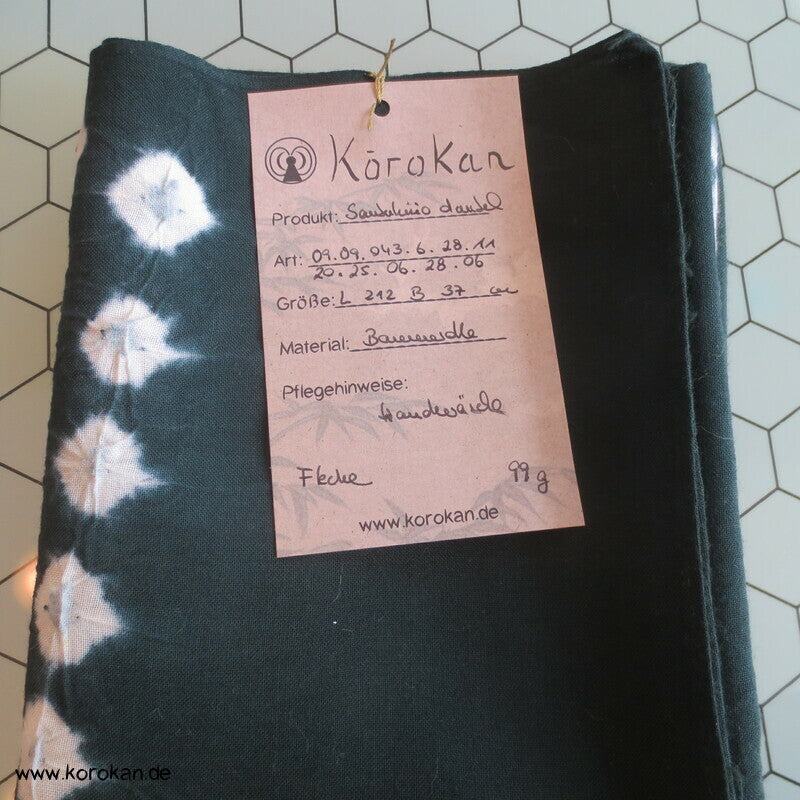 Shibori Baumwoll Kimono Schal, Kinder Sanyaku Obi
