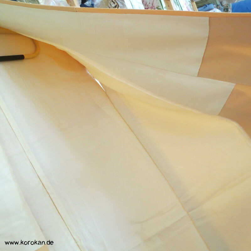 Japan Boote im Schilf Stickerei Irotomesode Seidencrepe Kimono