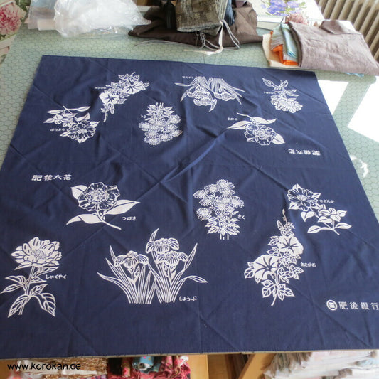 großes Furoshiki Baumwoll Japan Tragetuch, Botanik