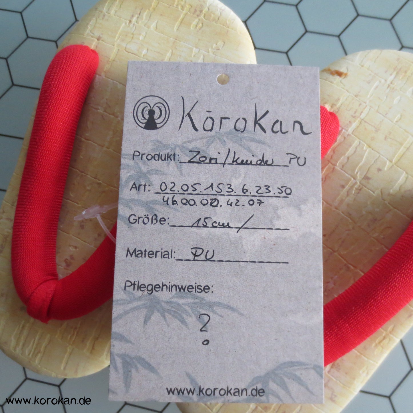 PU Zori für Kinder mit Stoffriemen, Zehenstegsandalen
