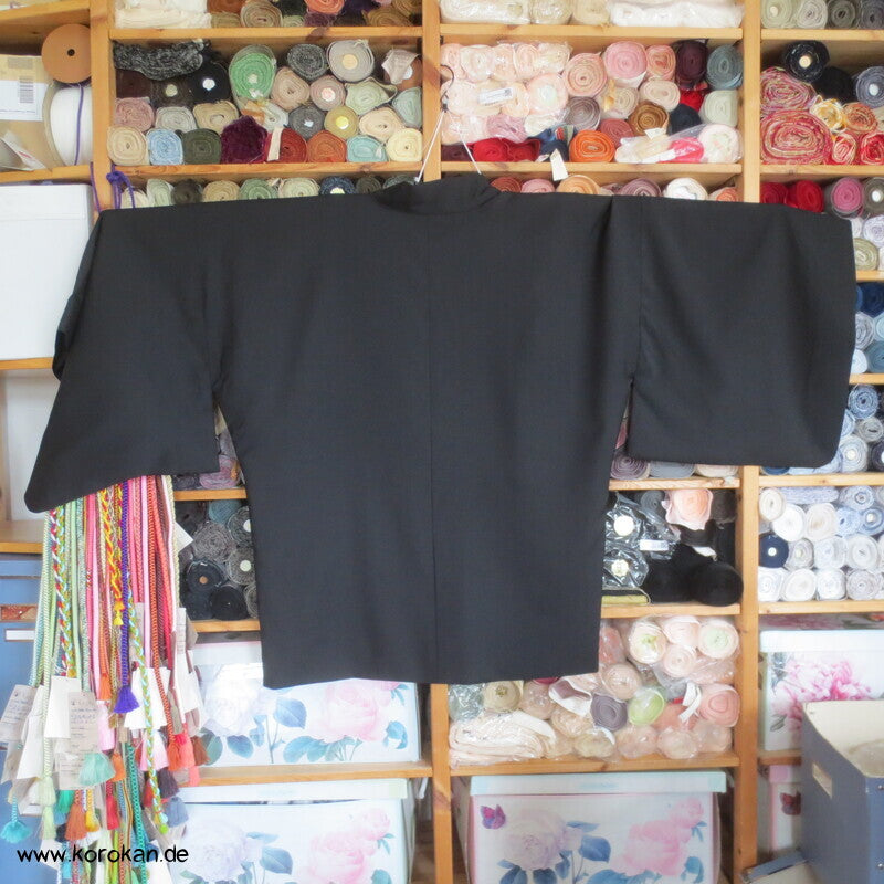Haori Kimono Jacke Cool Wool Anzugstoff , handgemaltes Futter, Anfertigung
