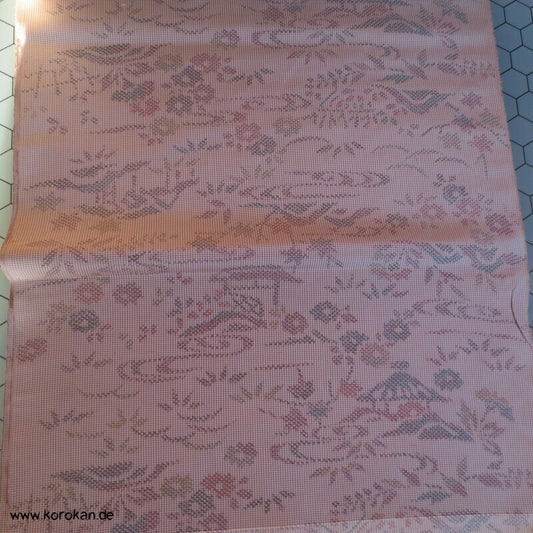 Landschaft Kasuri feine leichte Tsumugi Kimono Seide