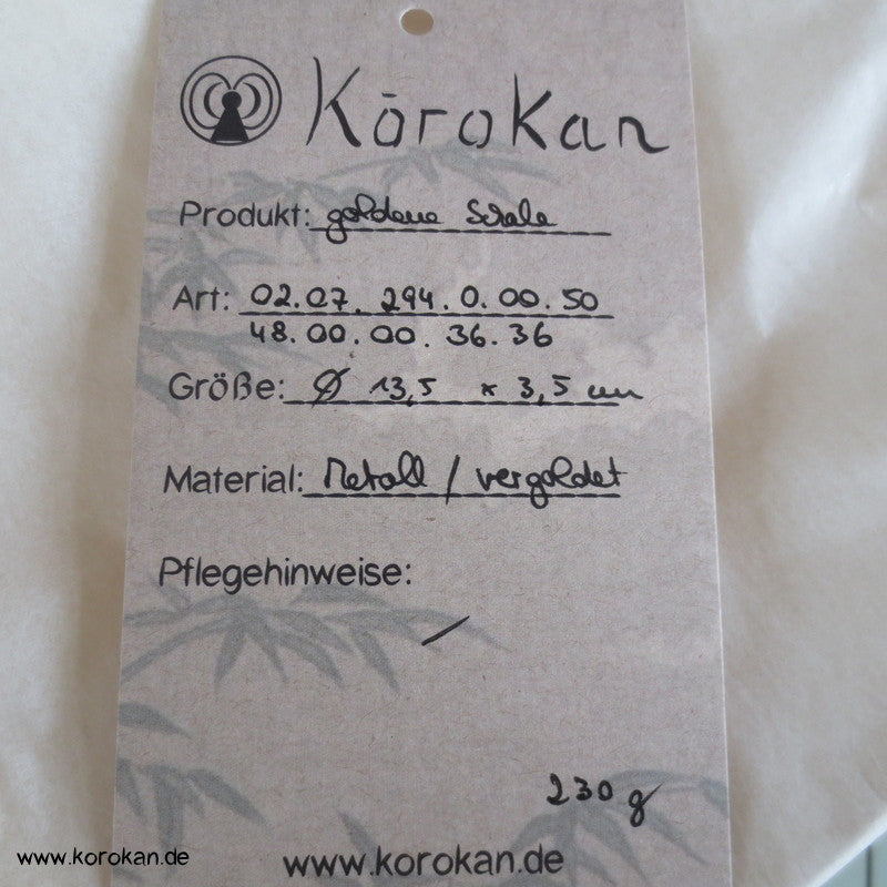 flache 24 K vergoldete Schalen - Sakazuki, Varianten