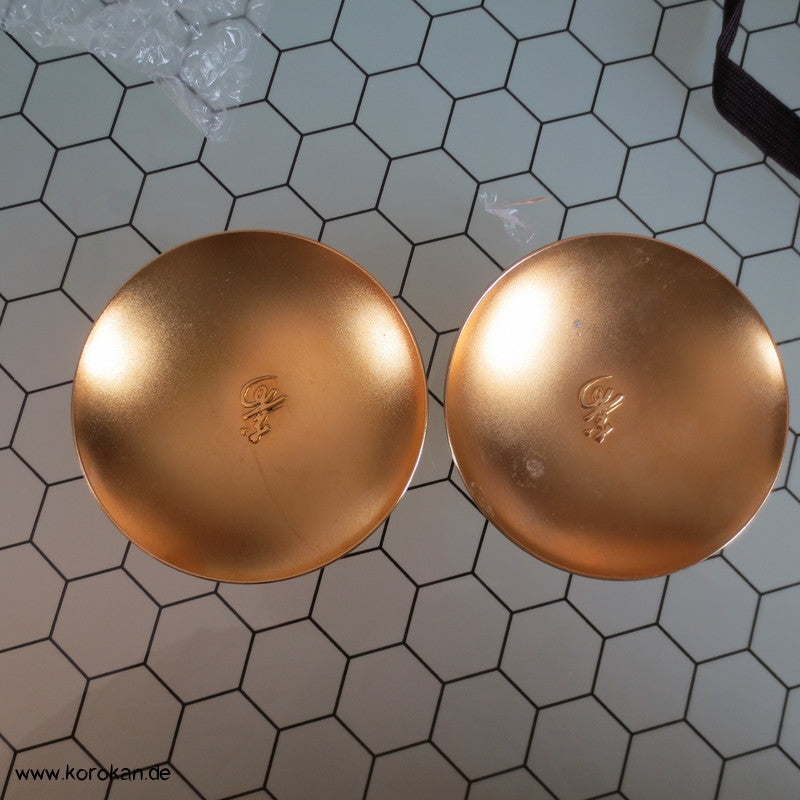flache 24 K vergoldete Schalen - Sakazuki, Varianten