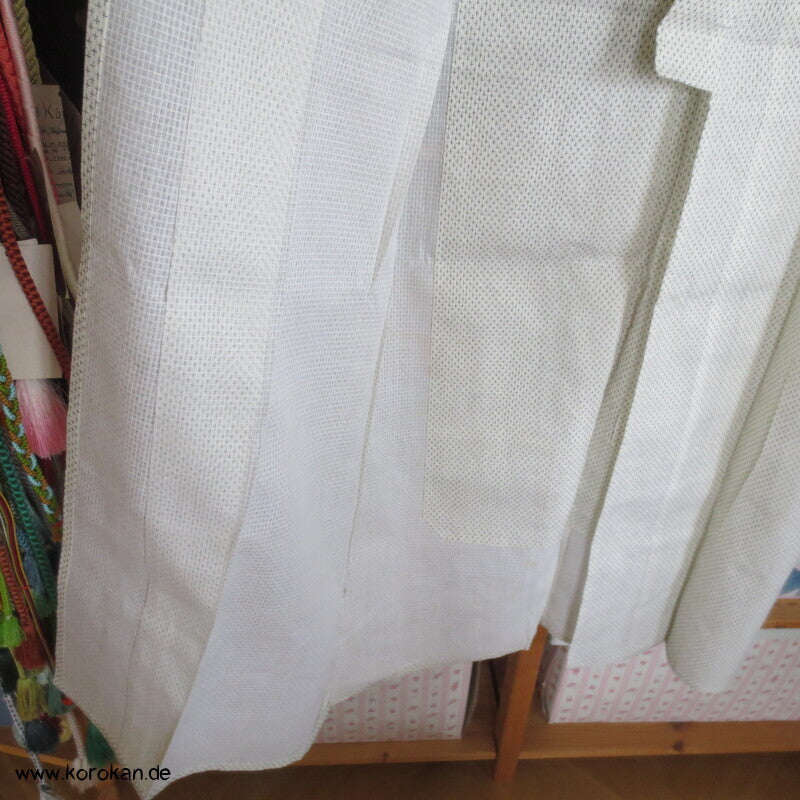 Druck Kasuri Feinkaro Hitoe / Yukata - ungefütterter Männer Baumwoll Hanf Kimono