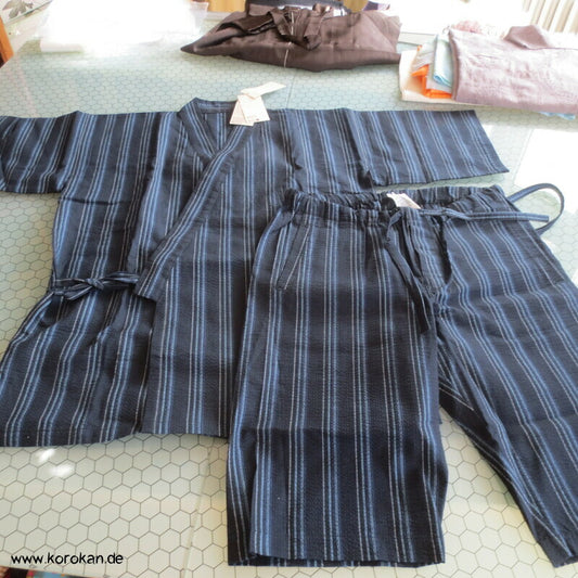 Jinbei Kimono - kurzer Pyjama Zweiteiler Shijira Baumwolle